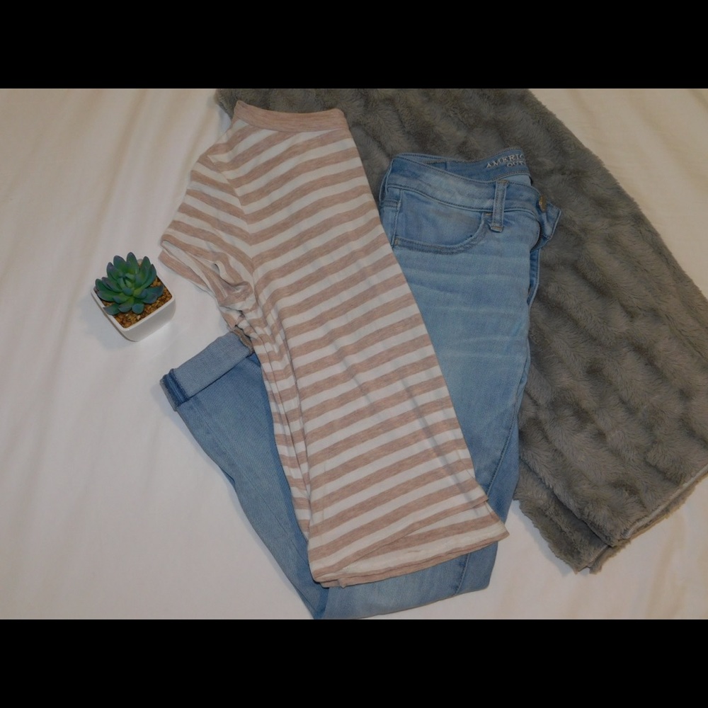 Striped Soft and Sexy AEO Tee